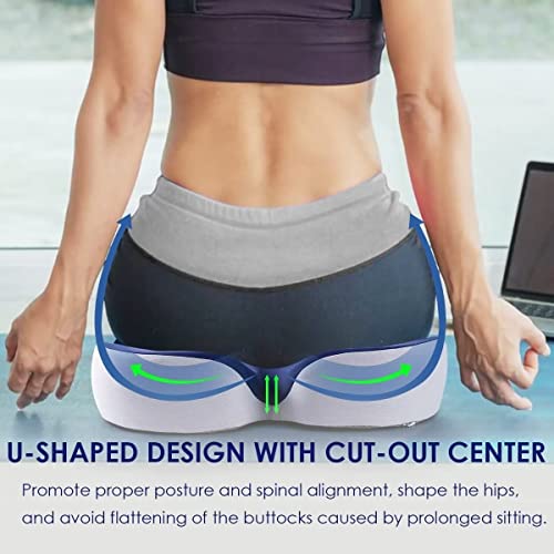 Aomkmi Seat Cushions For All Day Sitting Chair Cushion With Cooling Gel Infused For Tailbone Back Coccyx #TOP2