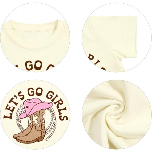 Image of Girls Western Shirt Toddler Tassels Cowgirl T-Shirt Im The Problem Country Concert Shirts Summer Short Sleeve Top