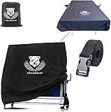 ClawsCover 2 in 1 Table Tennis Covers Fits Both Folding Tables & Flat Tables,Waterproof Heavy Duty Ping Pong Table Cover UV Protection for Outdoor/Indoor,Velcro,Windproof Straps,Storage Bag