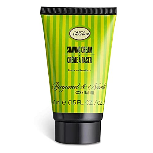 The Art of Shaving Shaving Cream for Men - Shaving Cream Mens Beard Care, Protects Against Irritation and Razor Burn, Clinically Tested for Sensitive Skin, Bergamot & Neroli, Travel Size