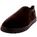 POLAR Mens Loafer Slip On Warm Cosy Winter Moccasin Slipper Shoes