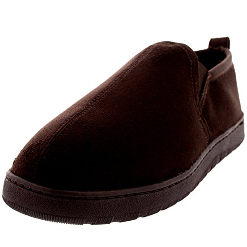 POLAR Mens Loafer Slip On Warm Cosy Winter Moccasin Slipper Shoes
