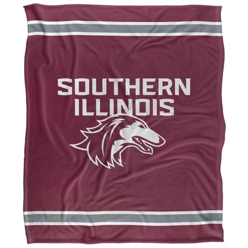 LOGOVISION Southern Illinois University Blanket, 50x60 Primary Logo SilkyTouchBlanket