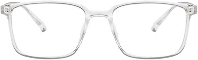 Unisex Glasses Frame Fashion White Rectangle Full Frame Decoration Prescription Glasses