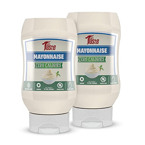Mrs Taste Multi-Pack Sugar Free Mayo, Zero Calories, Zero Sodium, Zero Sugar, High Fiber, Keto Friendly, Paleo Friendly, Condiments and Sauces (2 Pack, Mayo)