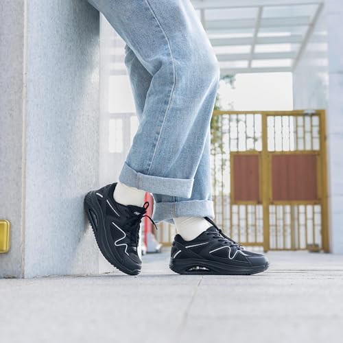 Image of Autper Plantar Fasciitis Shoes Women Walking Arch Support Tennis Casual Athletic Nurse Orthotic Sneakers for Foot Pain Relief