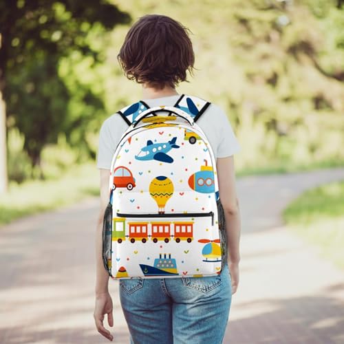 Sac à dos d'école multicolore pour ados et enfants | 29.4x20x40cm