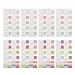 NUOBESTY 8 Feuilles de 2022 Autocollants de Calendrier Onglets Mensuels Stickers Calendrier Stickers Rappel Autocollants de Productivité pour Notebook pour Planificateurs de Journaux