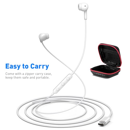 Image of APETOO USB C Headphones for iPhone 17 16 15 Pro Max, Wired Earbuds with Mic | Volume Control Stereo Type C In-ear Earphones for iPad Pro Galaxy S26 Ultra S25 S24 S23 S22 A17 A16 A55 Pixel 10 9 8