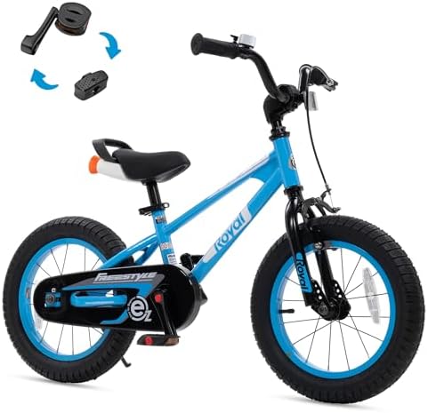 RoyalBaby EZ Kids Bike, 12-20 Inch Balance & Pedal, Safer for Beginners