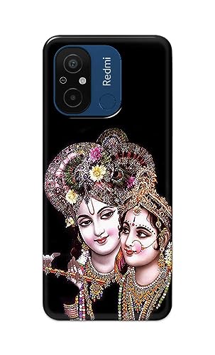 Image of PRINTFIDAA� Printed Hard Back Cover Case for Mi Redmi 12C Back Cover (Radha Krishna) -2808
