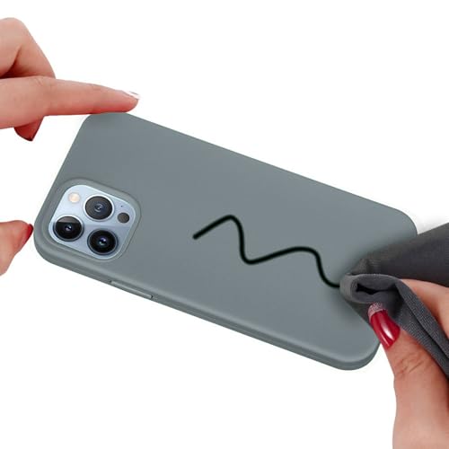 Image of ArmourPro Silicone Back Case for iPhone 15 Pro Max Soft-Touch Case | Dark Grey