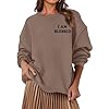 PRETTYGARDEN Women’s Fall Fashion Oversized Sweatshirts Casual Crewneck Long Sleeve Graphic Pullover Tops Shirt