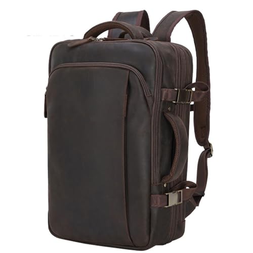 Sac à dos en cuir grand format et sac à main multifonctionnel pour femme