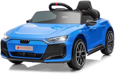 LEADZM 12V Kinder Elektroauto Fernbedienung Blau 3-5km/h | Stabile Karosserie mit kompletter oausstattung