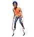 HearthSong Adjustable Ergonomic Amazing Featz Stiltz Kids Stilts Red Blue 51"-79" 250 lbs. Treaded, Arced feet Foam Handles in Red