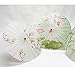 JHDDIA 32in Japanese Umbrella with Fan Classical Dance Silk Cloth Parasols for Wedding Fashion Show Chinese Umbrella Home Decorations(C)