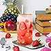 Joyclub 12 Pack Sublimation Glass Cups Blanks with Bamboo Lid 16 OZ Frosted Glass Beer Cans Mason Jar for Iced Coffee Juice Soda Drinks