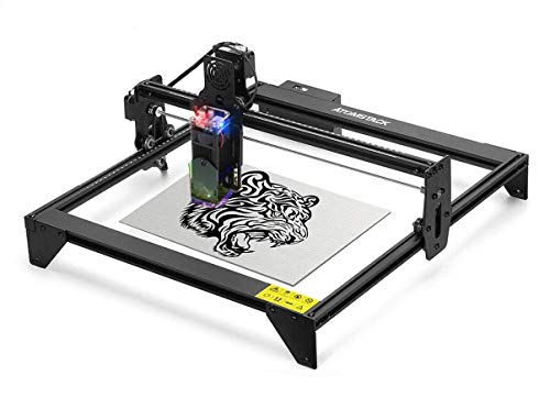 Upgraded Laser Engraver 20W, Eye Protection 5000mw Laser Engraving Cutting Machine CNC, Fixed-Focus Precise DIY Laser Marking 400x410mm for Metal, Vinyl, Wood, Leather, Aluminum, 445 Â± 5nm Wave (Blue)