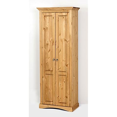 massiver Dielenschrank Kiefer gelaugt, Schrank Kleiderschrank Cover