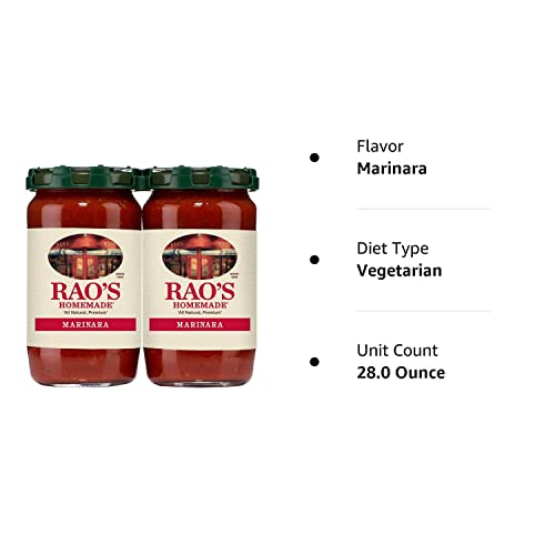 Rao's Homemade Marinara Tomato Sauce 28 Oz Each - 2 Pack #TOP2