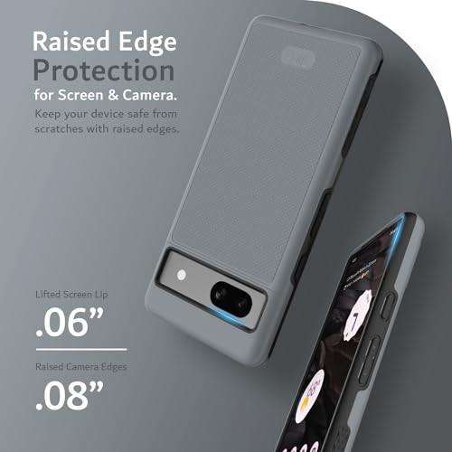 Coque Google Pixel 7a TUDIA DualShield antichoc gris robuste - 5