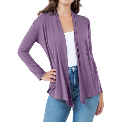 Image of Azules Long Sleeve Womens Cardigan, Thin Flowy Rayon Sweater Lightweight Cardigan for Casual or Dressy Outfits