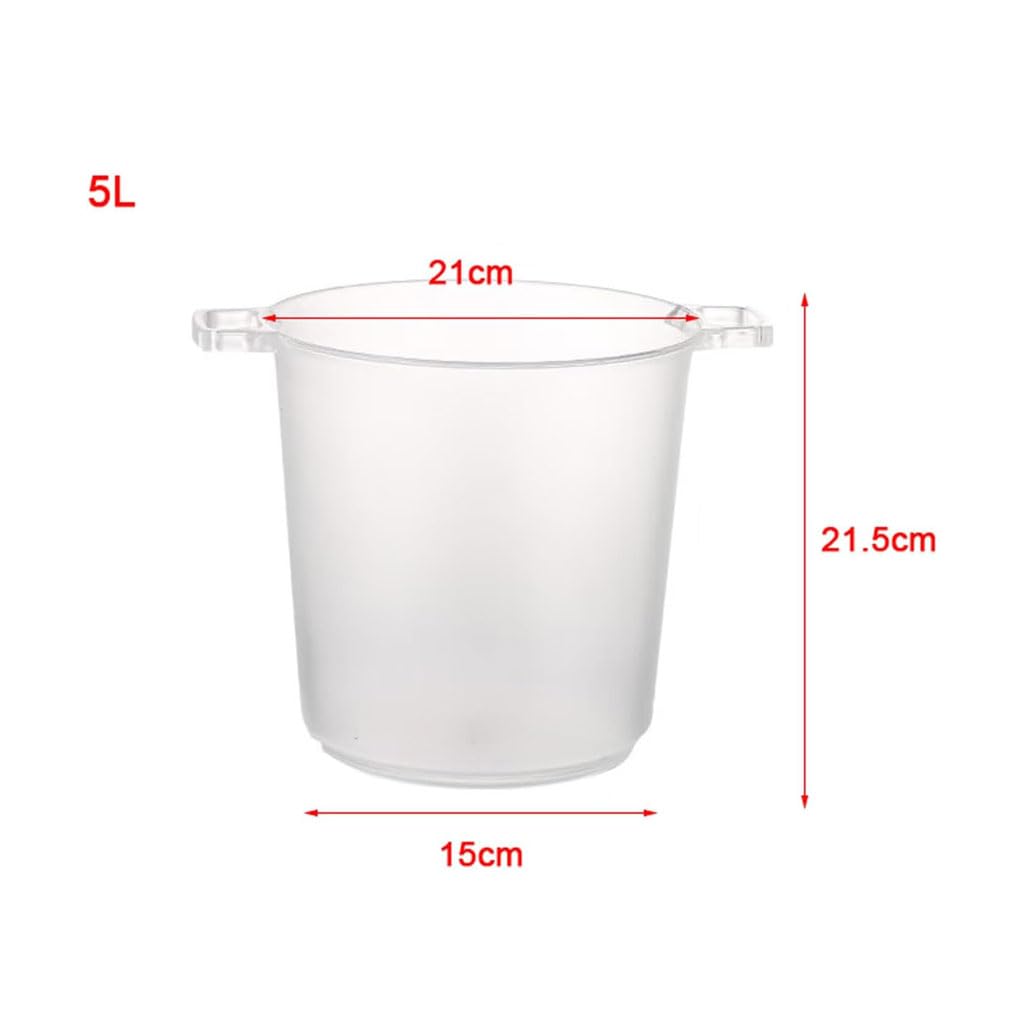 5L acrílico Cubo de Hielo champán Recipiente de Cubos de Hielo en casa Barra Transparente Creativa Cubo de Grano de Hielo Esbelto Cubo de Hielo Transparente
