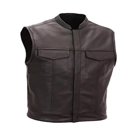 Australian Bikers Gear Motorrad-Weste - Leder Cover