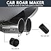 Turbo Whistle for Exhaust Pipe, 2PCS XL Size Universal Muffler Sound Maker for Car, SUV, Sedan, Truck – Aluminum Alloy Turbo Exhaust Roar Simulator (Black)