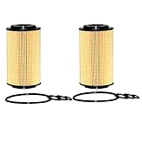 Pair Set Of 2 Engine Motor Oil Filters For Chrysler Mercedes-Benz C CLK E ML S SL SLK Class