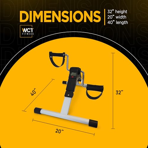 Mini Pedal Cicloergômetro WCT Fitness Mini Bike Fisioterapia Bicicleta Ergométrica Portátil Mãos Pés