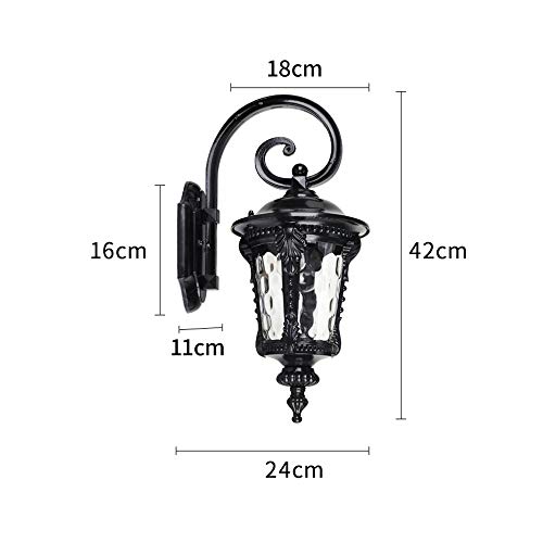 Applique extérieure design noir mat taille S pour architecture moderne - 3