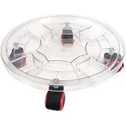 Maceteros Con Ruedas De Coche Cabilock 1 Pc Bandeja Redonda Transparente Organizador De Macetas Con Ruedas Macetero Con Ruedas Interior Maceteros Con Ruedas Soporte Para Ollas Flor Resina Coche Móvil Rueda Universal