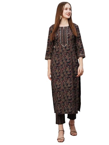 Image of Wedani Cotton Digital Printed Kurta Set for Women