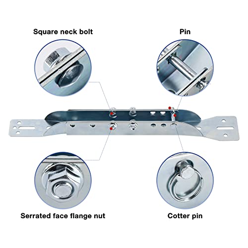 Home Master Hardware 2 Pack Garage Door Parts Reinforcement Bracket,Adjustable Garage Door Opener Bracket,Steel Zinc Plated thumb #1