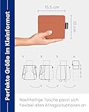 Notabag Original 2 in 1 Rucksack Handtasche (Terracotta) – Wasserabweisend, wiederverwendbar, faltbar – Cleveres Design für mehr Flexibilität – Rucksack Damen klein kompakt