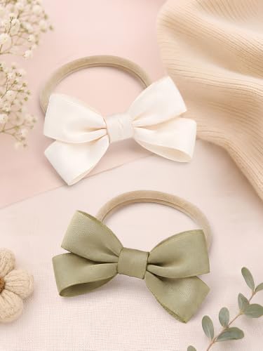 Image of POLKA TOTS Baby Hairbands for Kids Girl | Cute Stretchable Hair Bands for Baby Girls | Kids Hair Accessories | Elastic Infant Hairband | Toddler Hair Clips (Pack of 5)