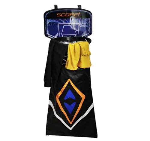 Basketball Laundry Hamper, Basketball Clothes Laundry Bag, Hoop Laundry Bag Storage Basket Hanging for Storage Clothes Toys In Bedroom Bathroom