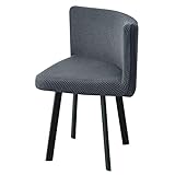  4 Piezas Fundas para Sillas de Comedor Triangulares, Fundas para Sillas Curvas Elásticas Lavables Extraíbles, para Oficina en Casa Hotel Café,H