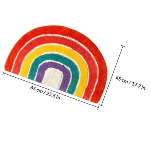 Alfombra de baño semicircular para evitar caídas de niños en suelo 4