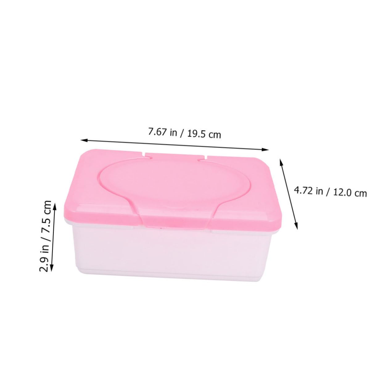 Alipis 5pièces Distributeur De Lingettes Réutilisable Boîte à Mouchoirs Portable avec Couvercle pour Organiser Lingettes Humides Voyage