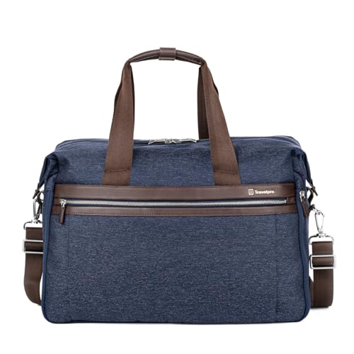 Image of Travelpro Platinum Elite Carry on Soft Travel Duffel Bag, Weekender, Gym Bag, Men and Women, 19 Inch, 49L, True Navy Blue