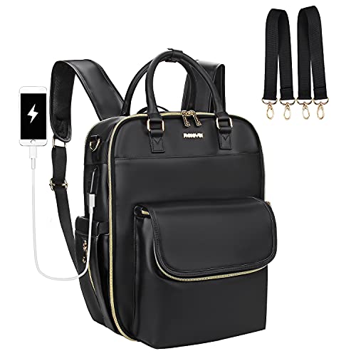 Diaper Bag Backpack Diaper Backpack Baby Diaper Bag With Insulated Pocket & USB Charging Port (BLACK, LARGE)