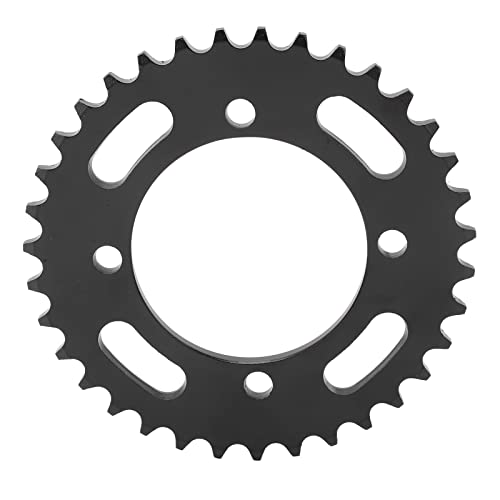 Tissting Piñón Trasero de 35 Dientes 420 Cadenas 4 Agujeros Piñón de Cadena Trasera de Acero Negro para DIY Go Kart, ATV, Motocicleta Ligera