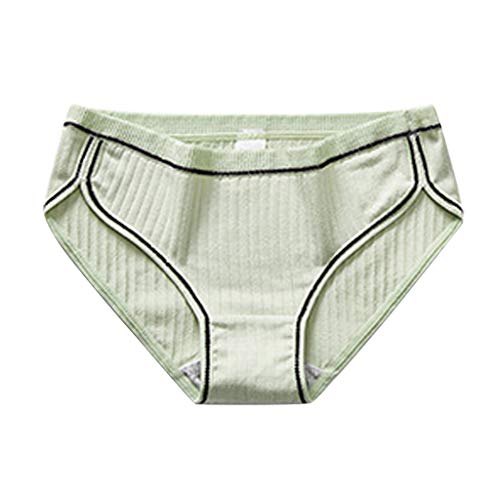 Preisvergleich Produktbild LILIHOT Frauen UnterwäSche Reizvolle Reine BaumwollschlüPfer Reizvolle Breathable Gewinde Unterhose Baumwolle Slips Damen Hoher Taille Atmungsaktive UnterwäSche