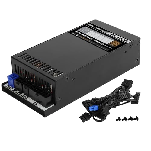 500W 1U/Flex ATX/Mini ITX Power Supply, 80+ Bronze Certified Fully Modular Active PFC Full Range 90-264V PSU, Suitable for Mini Server NAS HTPC Rackmount PSU by ESGAMING - Image 8