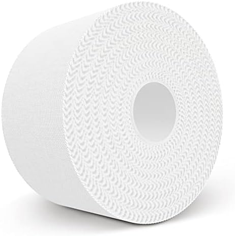 Sinewy Star (1 Pack White Athletic Sports Tape (45 Feet) - Very Strong Easy Tear No Sticky Residue - Best Tape for Medical Trainers & Athlete - Suitable for Hockey Stick, Tennis & Gymnastics