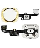  Boton Home iPhone 6/6 Plus Cable Flex Huella Central Menu Oro Dorado