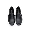 Rusffes Men's Loafers Flat Slip-on Driving Shoes Breathable Casual Moccasin Shoes Black 8uk #2
